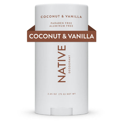 Native Aluminum-Free Deodorant - 72 Hour Odor Control with Shea Butter, Coconut & Vanilla