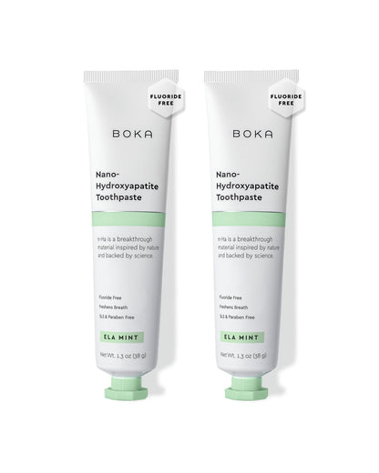 Boka Fluoride-Free Toothpaste with Nano Hydroxyapatite (n-Ha) - Sensitive Teeth, Ela Mint