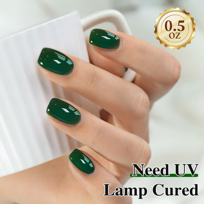 Burgundy 15ML Soak Off Gel Nail Polish - Sheer Finish, 28-Day Wear