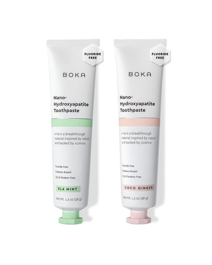 Boka Fluoride-Free Toothpaste with Nano Hydroxyapatite (n-Ha) - Sensitive Teeth, Ela Mint