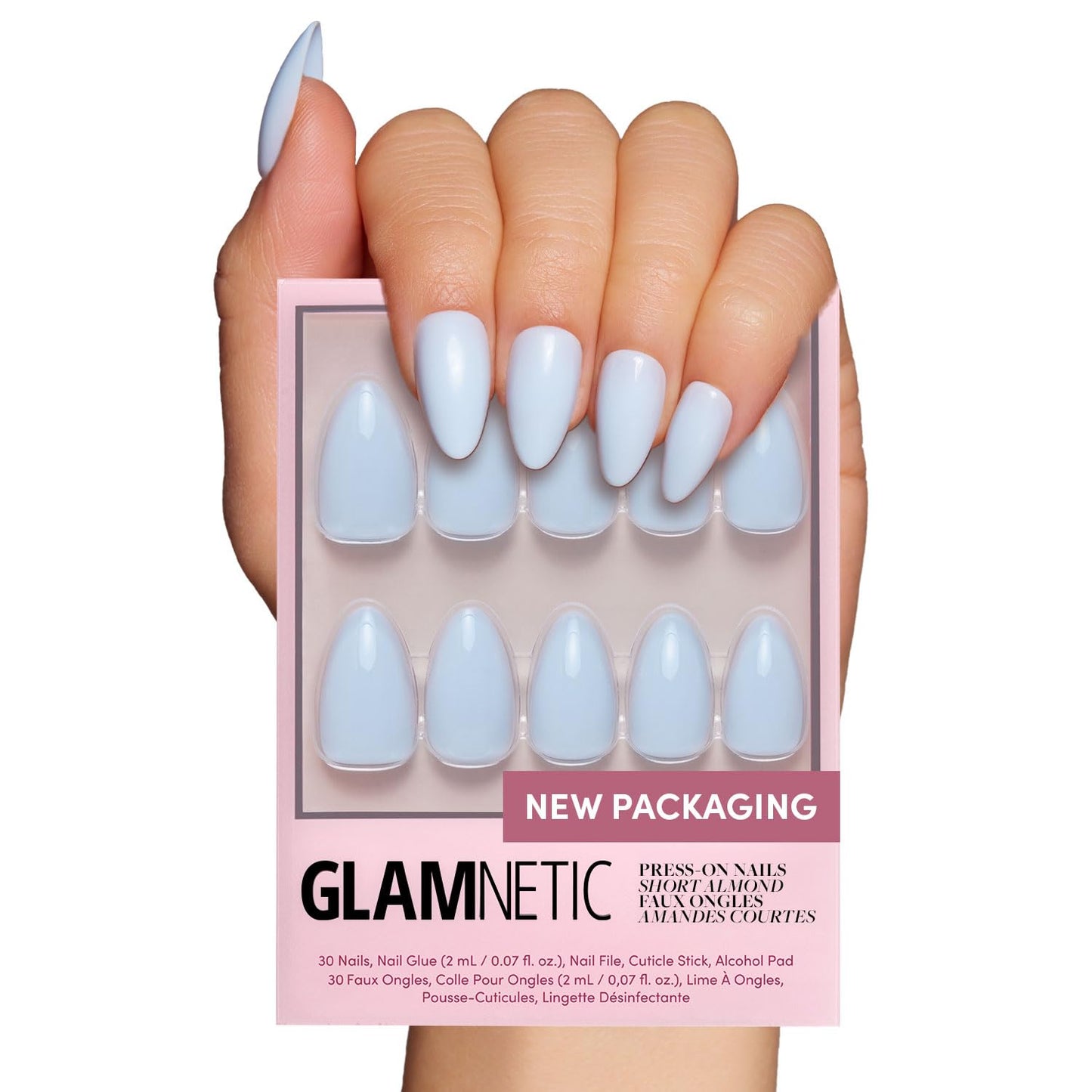 Glamnetic Fall Mauve Press On Nails | Short Oval Salon Quality