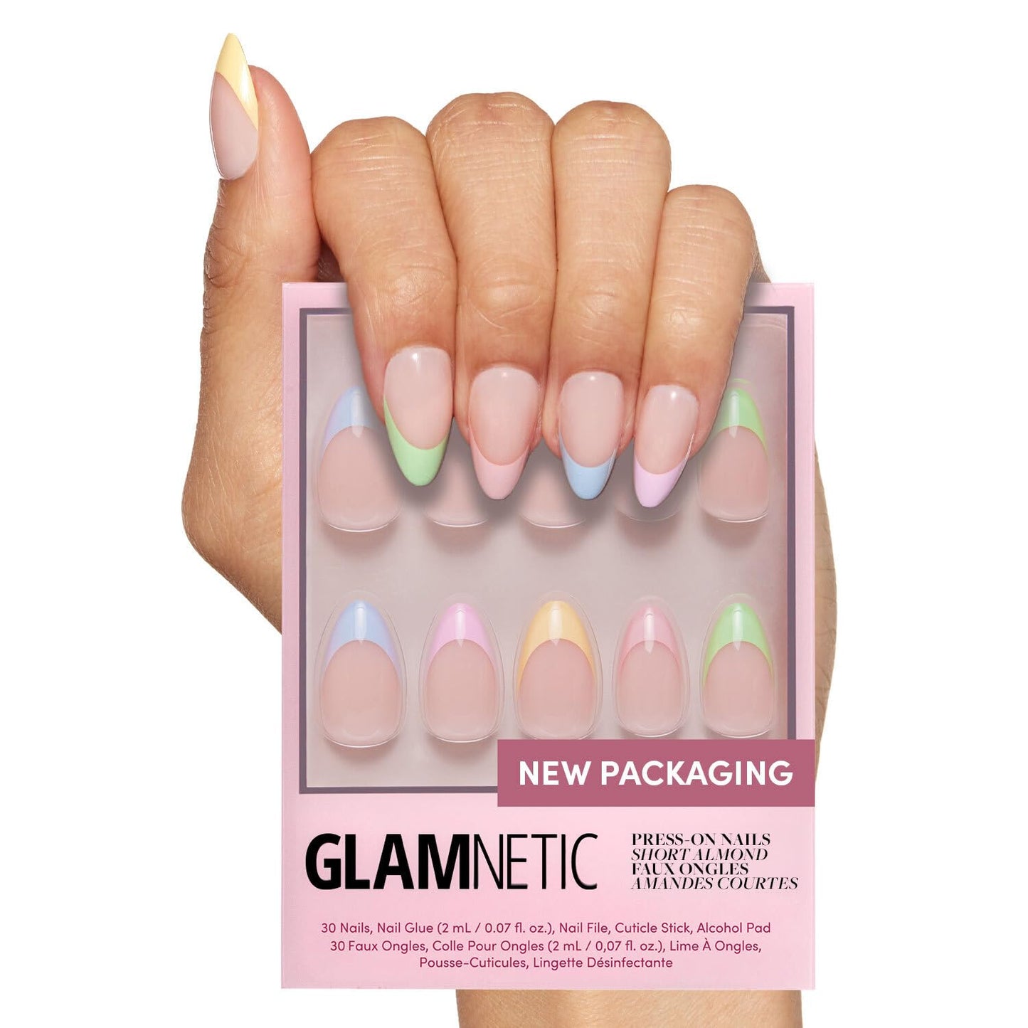 Glamnetic Fall Mauve Press On Nails | Short Oval Salon Quality