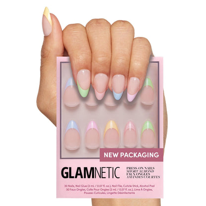 Glamnetic Fall Mauve Press On Nails | Short Oval Salon Quality