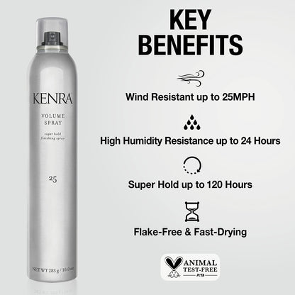 Kenra Volume Spray 25: Super Hold Hairspray, Humidity & Wind Resist