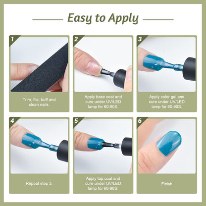 JODSONE 36 Pcs Gel Polish Kit: 32 Colors, Base & Top Coats | Gift Set