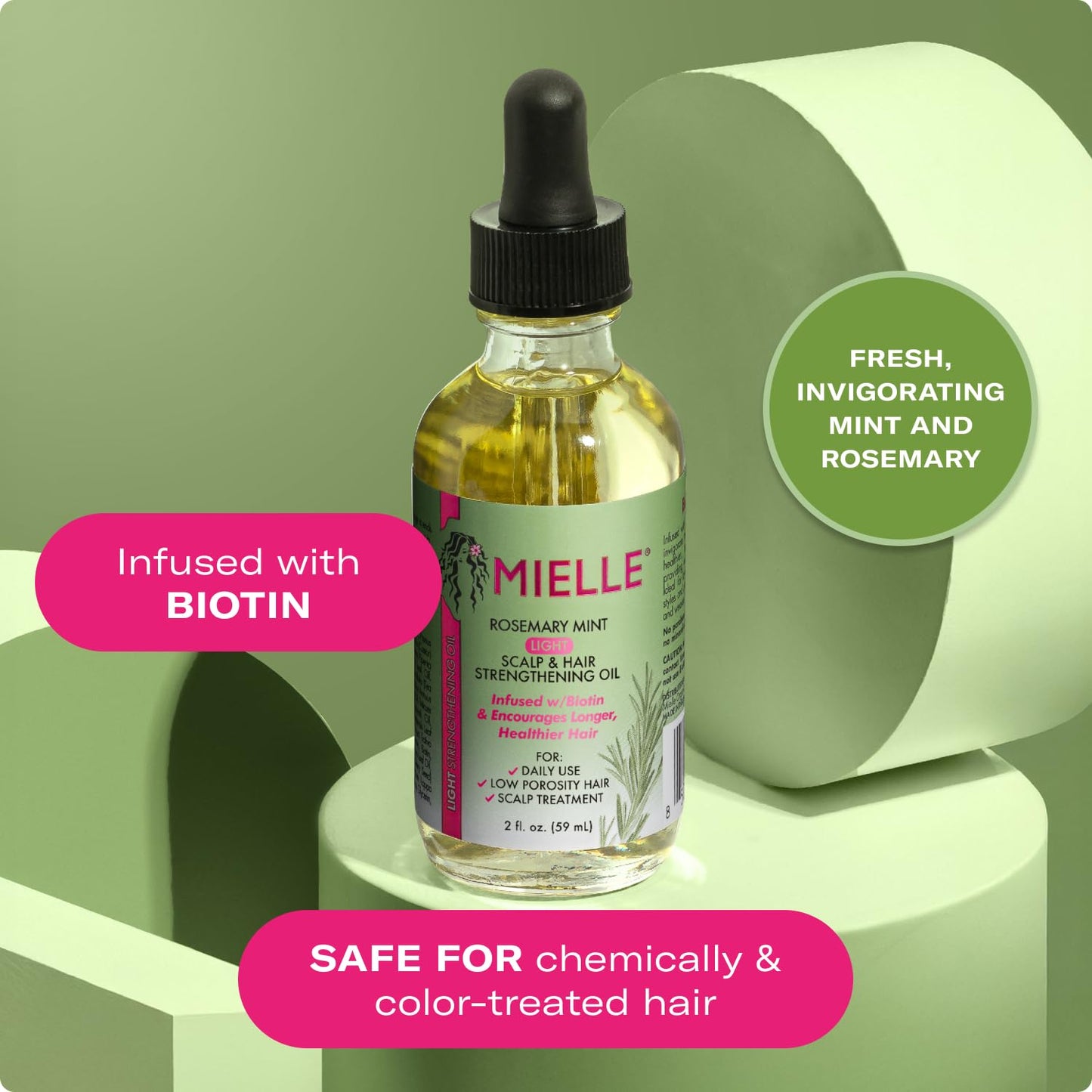 Mielle Rosemary Mint Hair Oil with Biotin for Growth & Scalp