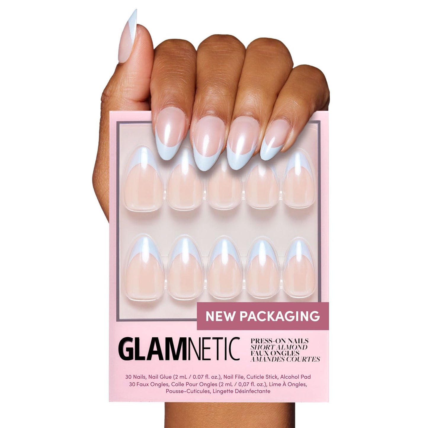 Glamnetic Fall Mauve Press On Nails | Short Oval Salon Quality