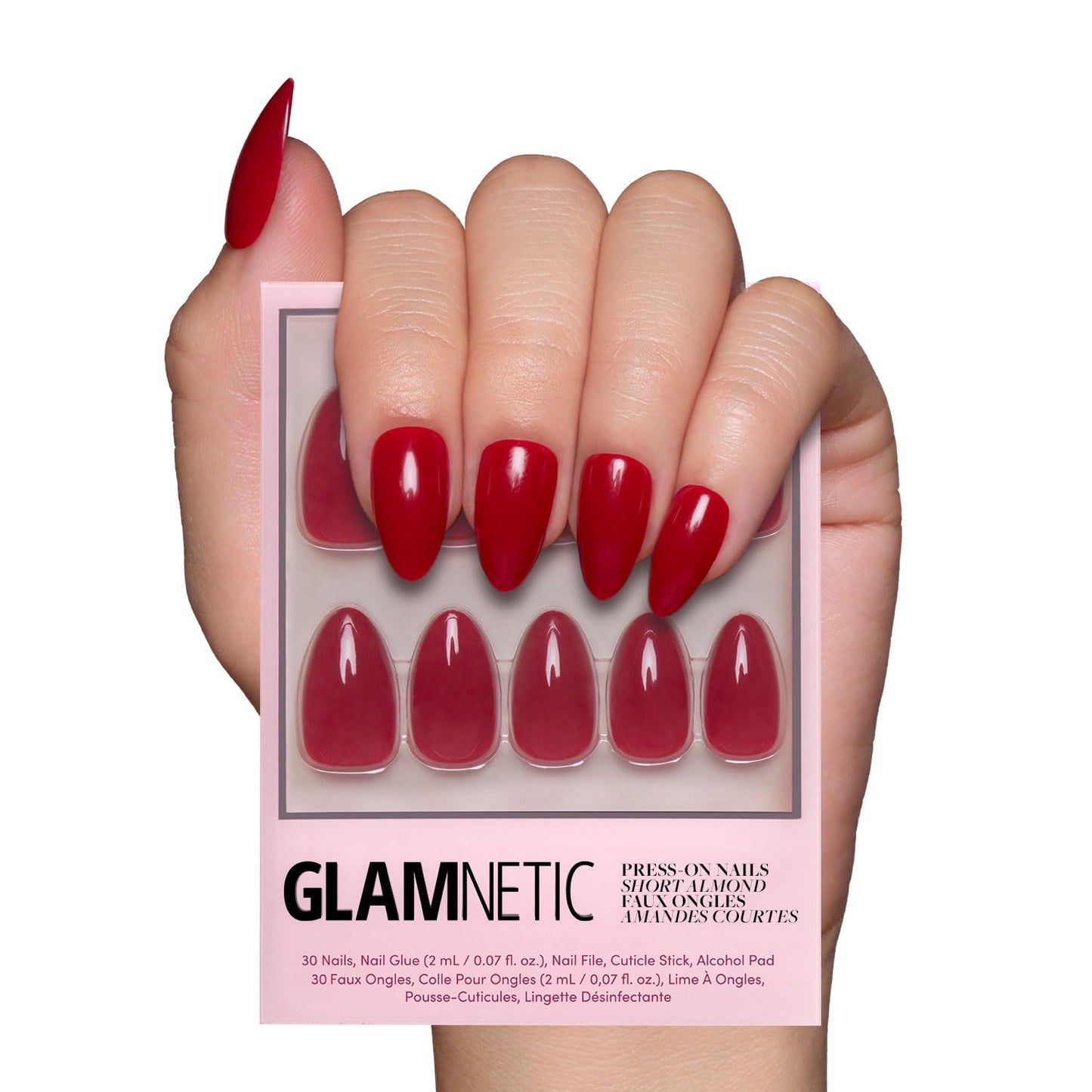 Glamnetic Fall Mauve Press On Nails | Short Oval Salon Quality
