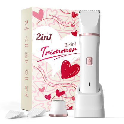 Risina Bikini Trimmer & Electric Razor for Women - Painless, IPX7 Waterproof Body & Facial Shaver