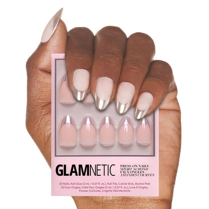 Glamnetic Fall Mauve Press On Nails | Short Oval Salon Quality