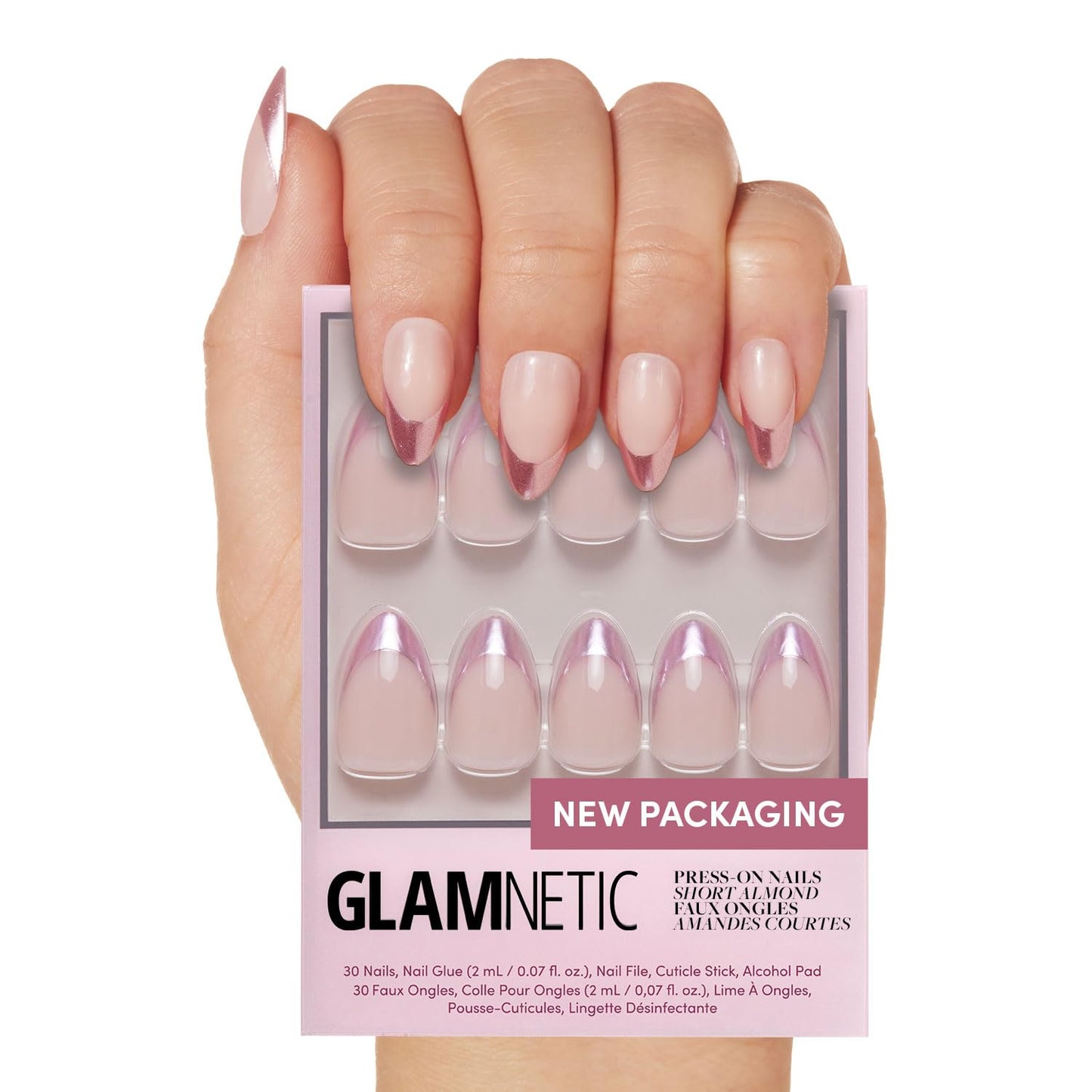 Glamnetic Fall Mauve Press On Nails | Short Oval Salon Quality