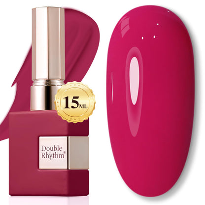 Burgundy 15ML Soak Off Gel Nail Polish - Sheer Finish, 28-Day Wear