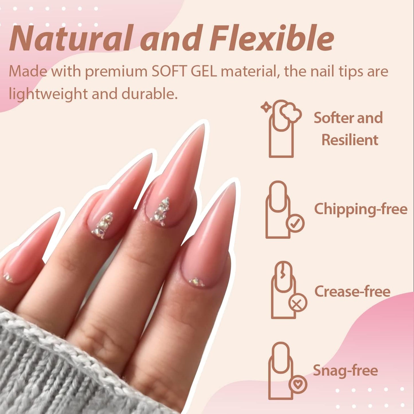 UNA GELLA Solid Gel Nail Glue (40ml) - Strong, Soak-Off Glue for Acrylic, Press-On & Gelly Tips - Lamp Curing Needed