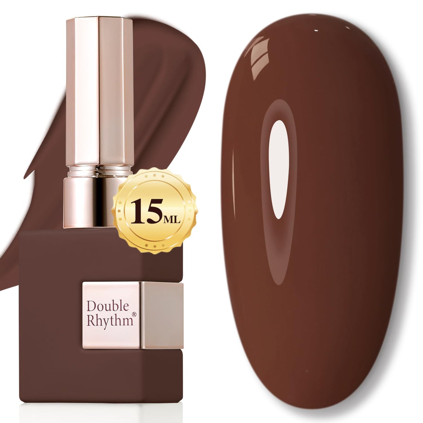 Burgundy 15ML Soak Off Gel Nail Polish - Sheer Finish, 28-Day Wear