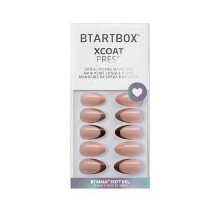 BTArtbox Soft Gel Press On Nails: Short Square Ombre | Vanilla Cream