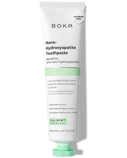 Boka Fluoride-Free Toothpaste with Nano Hydroxyapatite (n-Ha) - Sensitive Teeth, Ela Mint