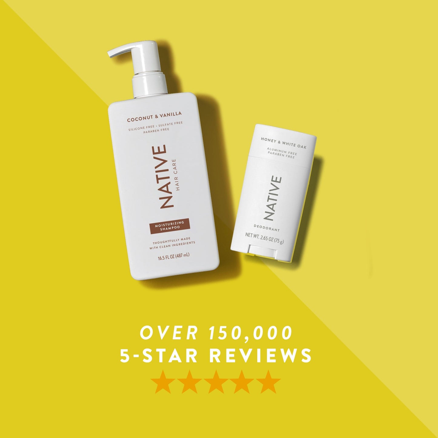 Native Aluminum-Free Deodorant - 72 Hour Odor Control with Shea Butter, Coconut & Vanilla