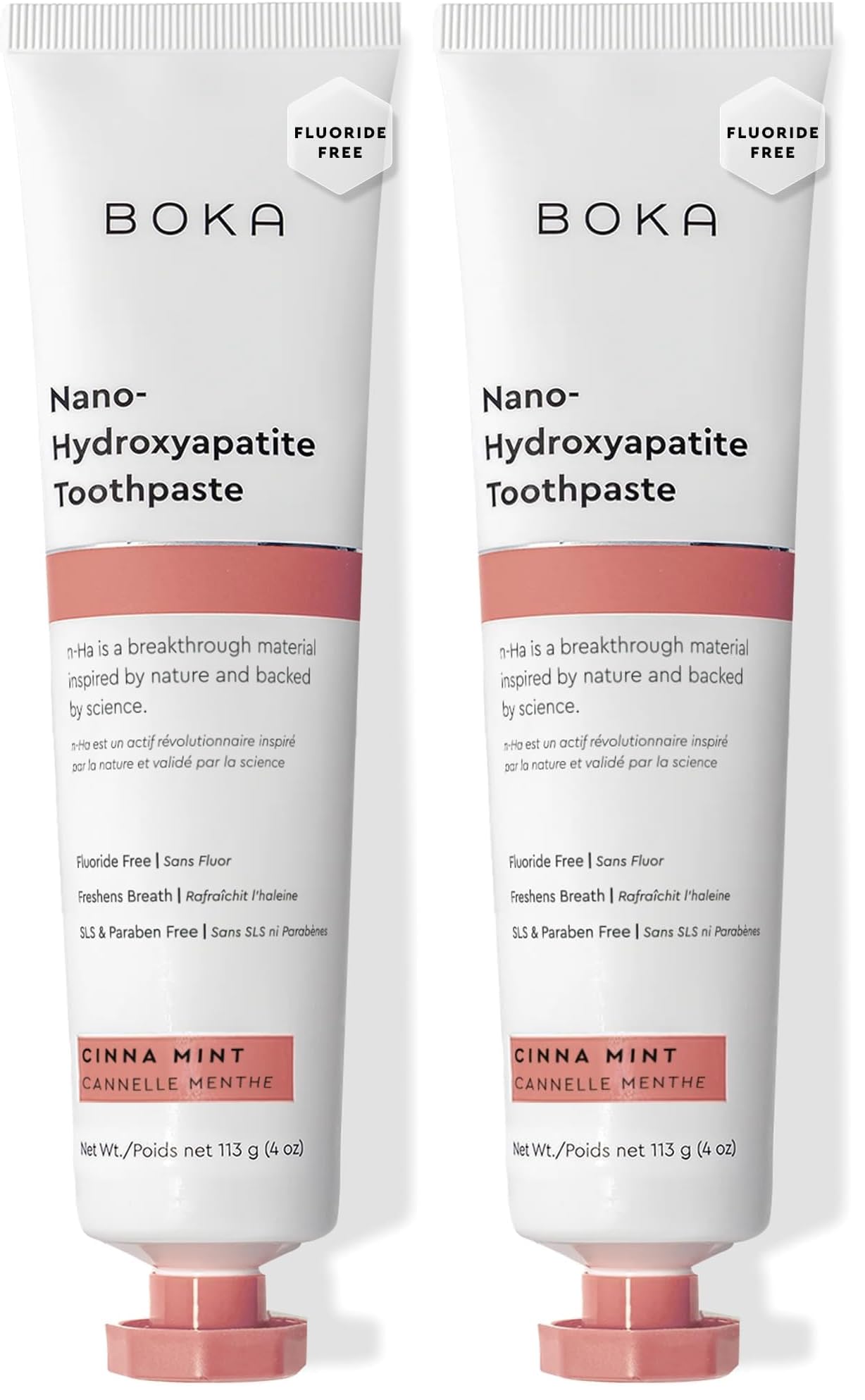 Boka Fluoride-Free Toothpaste with Nano Hydroxyapatite (n-Ha) - Sensitive Teeth, Ela Mint