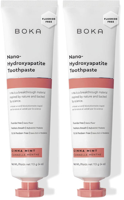 Boka Fluoride-Free Toothpaste with Nano Hydroxyapatite (n-Ha) - Sensitive Teeth, Ela Mint