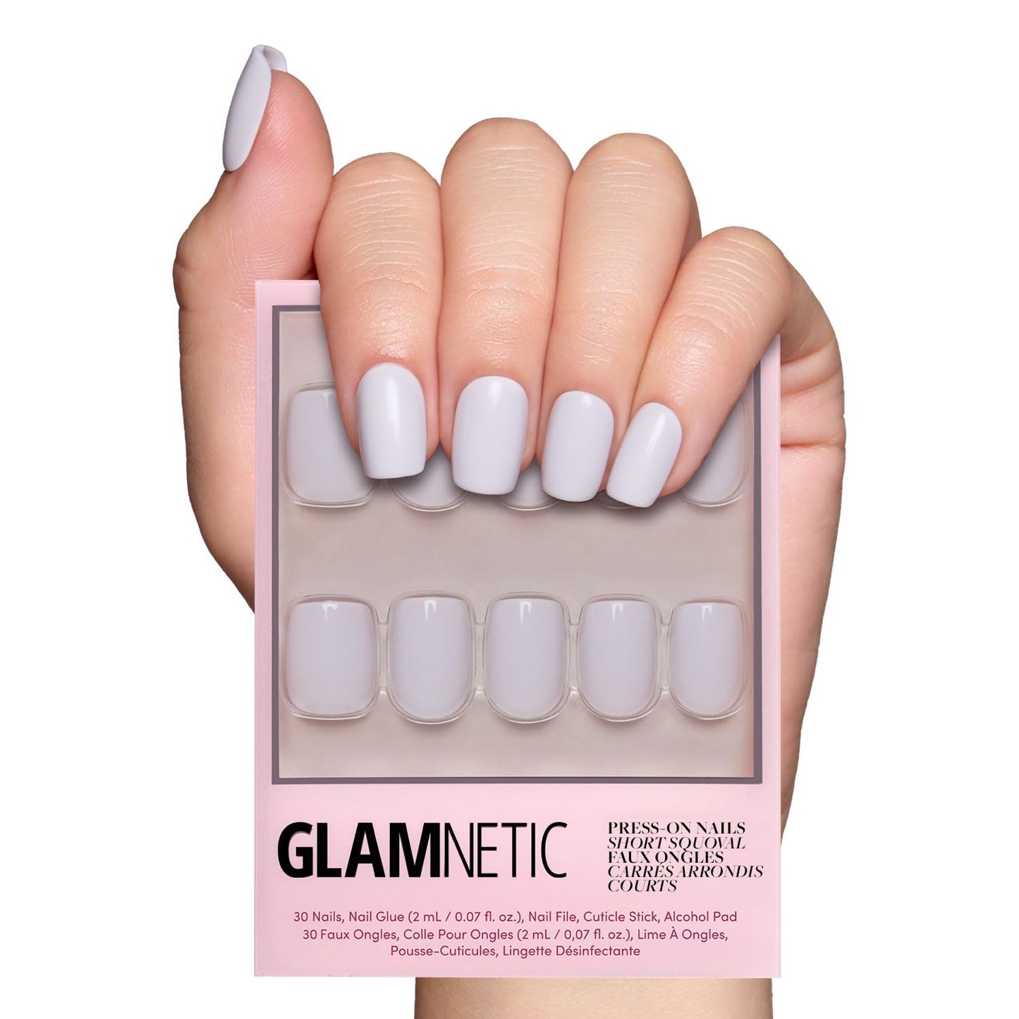 Glamnetic Fall Mauve Press On Nails | Short Oval Salon Quality