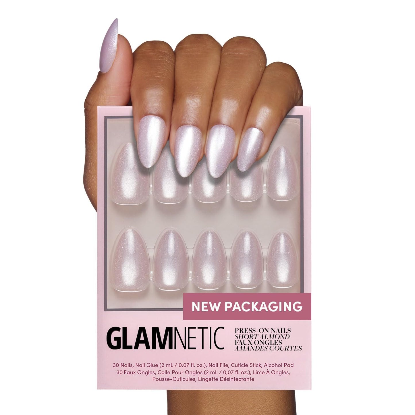 Glamnetic Fall Mauve Press On Nails | Short Oval Salon Quality