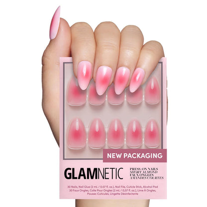 Glamnetic Fall Mauve Press On Nails | Short Oval Salon Quality