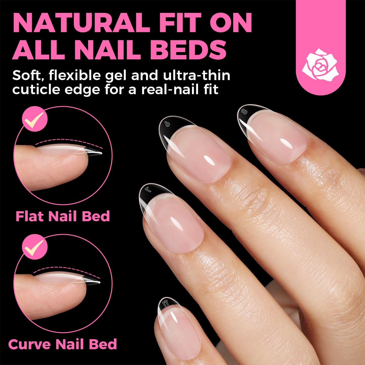 UNA GELLA Solid Gel Nail Glue (40ml) - Strong, Soak-Off Glue for Acrylic, Press-On & Gelly Tips - Lamp Curing Needed