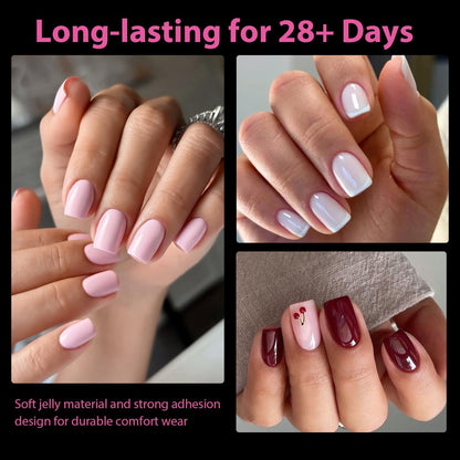 UNA GELLA Solid Gel Nail Glue (40ml) - Strong, Soak-Off Glue for Acrylic, Press-On & Gelly Tips - Lamp Curing Needed