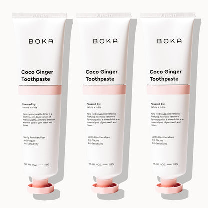 Boka Fluoride-Free Toothpaste with Nano Hydroxyapatite (n-Ha) - Sensitive Teeth, Ela Mint