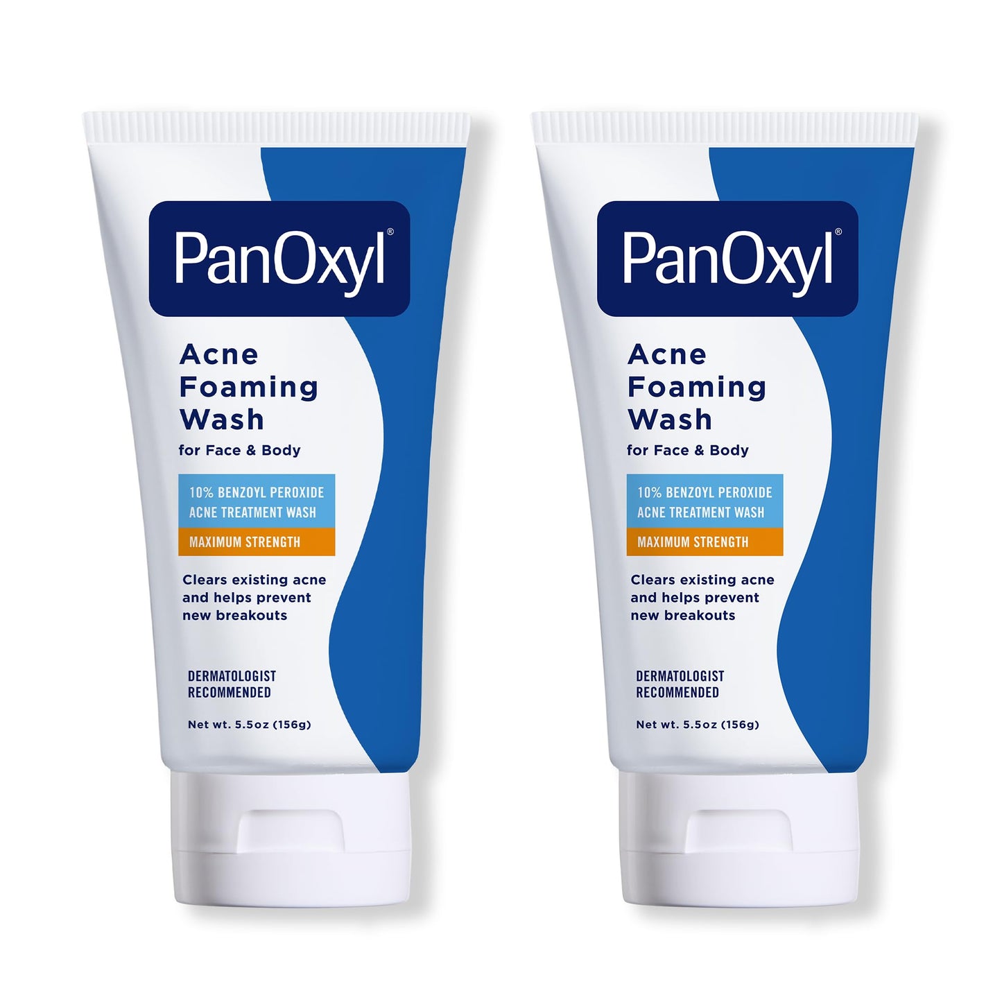 PanOxyl Maximum Strength Acne Foaming Wash - Benzoyl Peroxide 10% Antimicrobial, 5.5 Oz