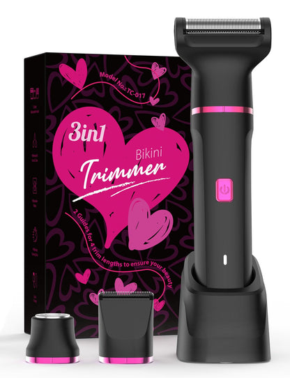 Risina Bikini Trimmer & Electric Razor for Women - Painless, IPX7 Waterproof Body & Facial Shaver