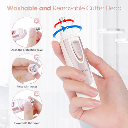Ear & Nose Hair Trimmer Clipper - Professional, Painless, IPX7 Waterproof for Men & Women