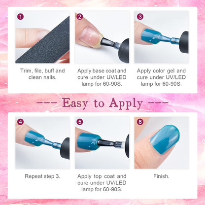 JODSONE 36 Pcs Gel Polish Kit: 32 Colors, Base & Top Coats | Gift Set