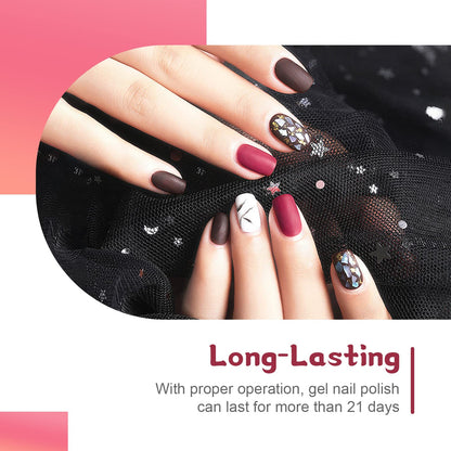 JODSONE 32 Color Gel Nail Kit w/ UV Light & 3 Top Coats | Gift Set