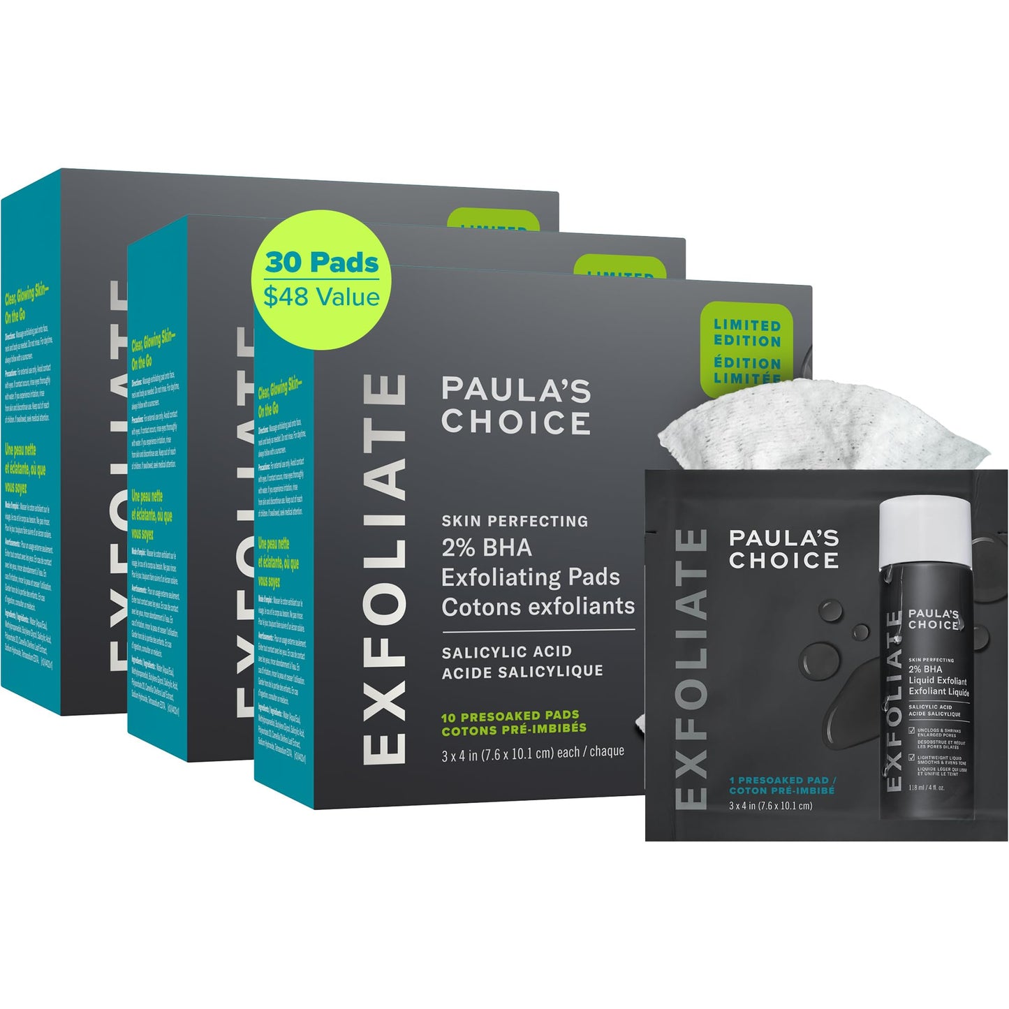 Paula's Choice SKIN PERFECTING 2% BHA Liquid Salicylic Acid Exfoliant - Blackheads & Pores, 4oz