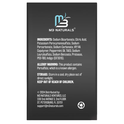 M3 Naturals Extra Strength Retainer & Invisalign Cleaner Tablets - Removes Odor, Stains, Plaque (120 Count)