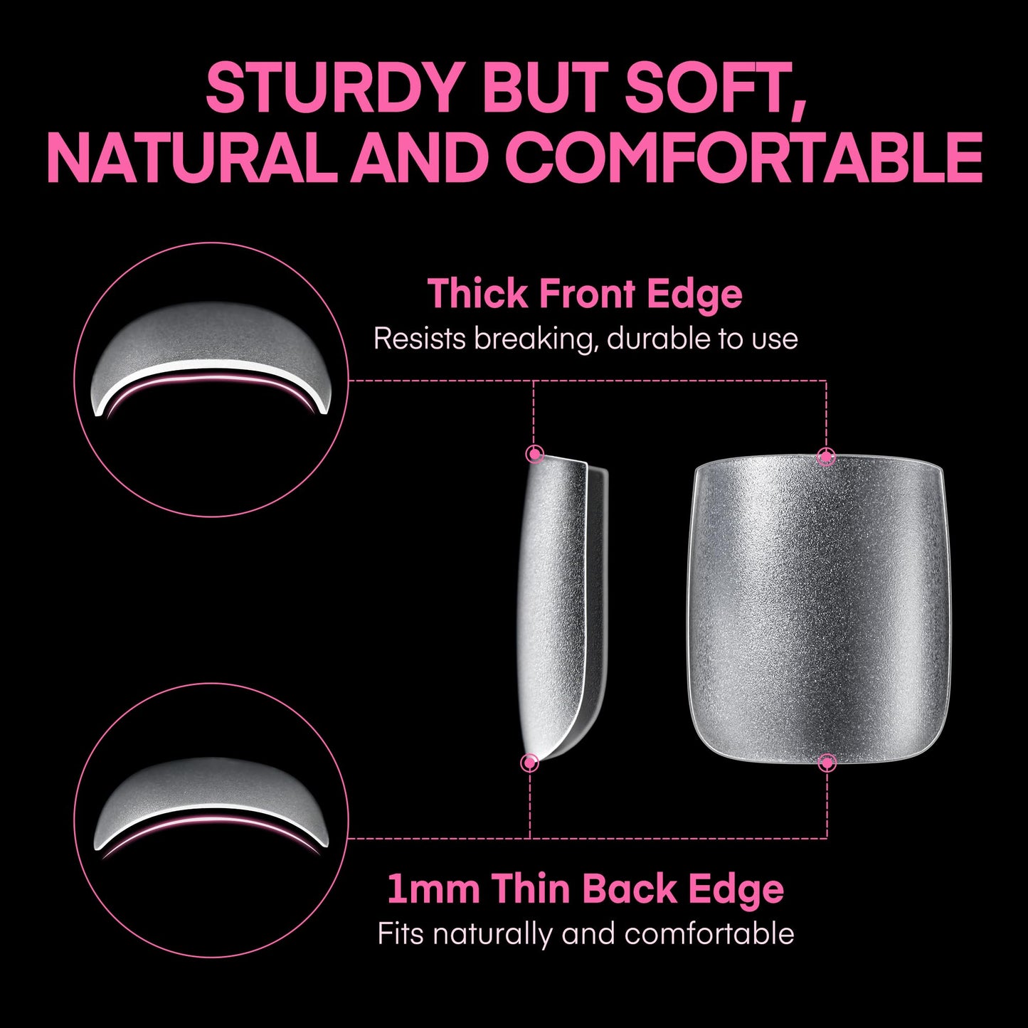 UNA GELLA Solid Gel Nail Glue (40ml) - Strong, Soak-Off Glue for Acrylic, Press-On & Gelly Tips - Lamp Curing Needed