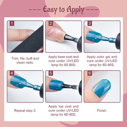 JODSONE 36 Pcs Gel Polish Kit: 32 Colors, Base & Top Coats | Gift Set