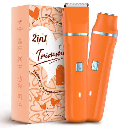 Risina Bikini Trimmer & Electric Razor for Women - Painless, IPX7 Waterproof Body & Facial Shaver