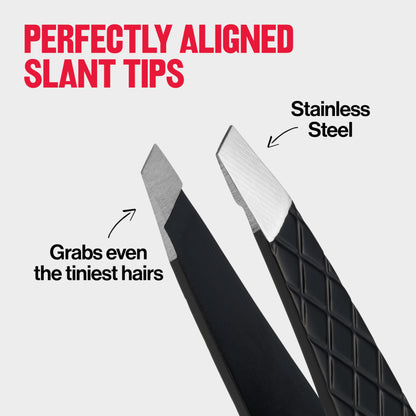 Revlon Expert Slant Tweezer - Most-Loved, High Precision Stainless Steel for Easy Hair Removal