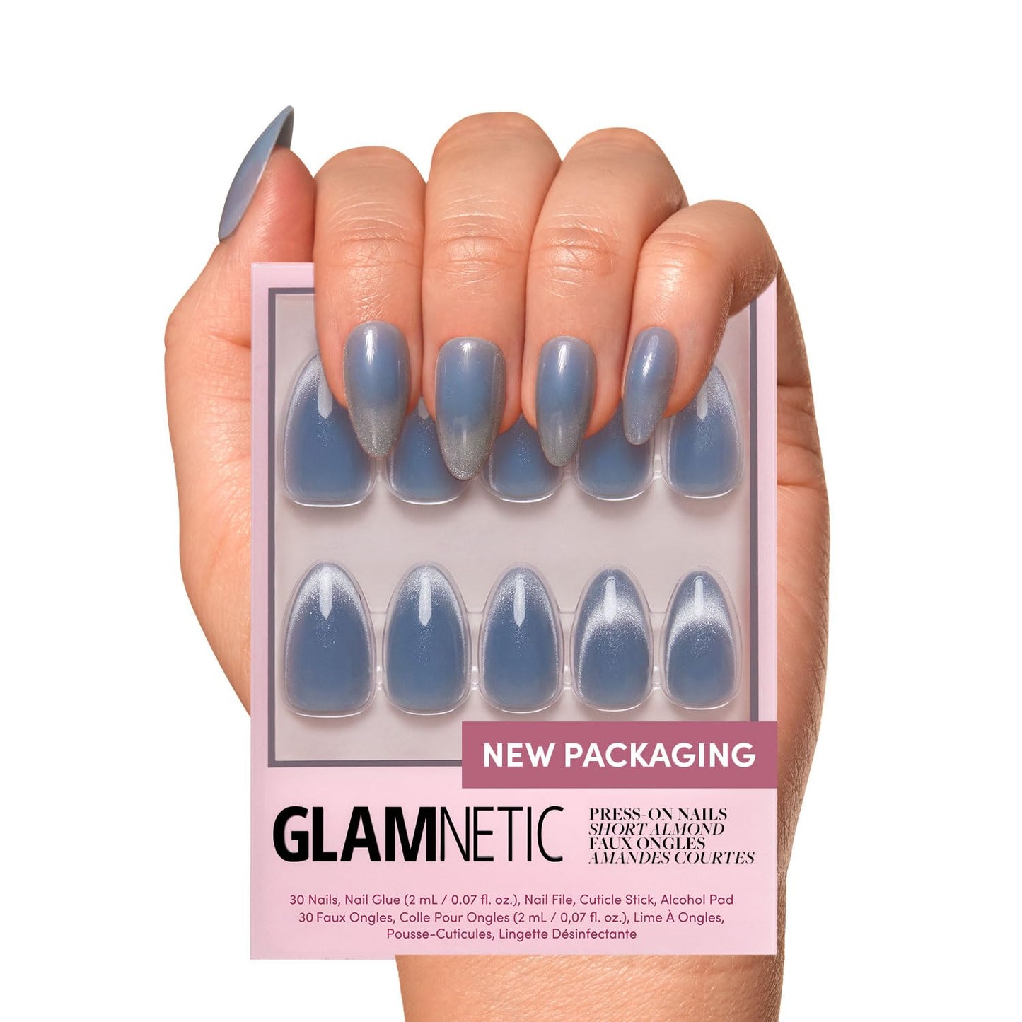 Glamnetic Fall Mauve Press On Nails | Short Oval Salon Quality
