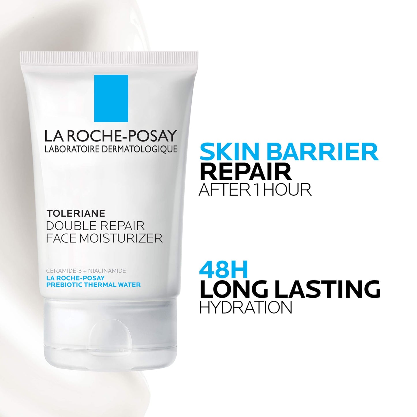 La Roche-Posay Toleriane Double Repair Moisturizer - Ceramide, Niacinamide, Oil-Free