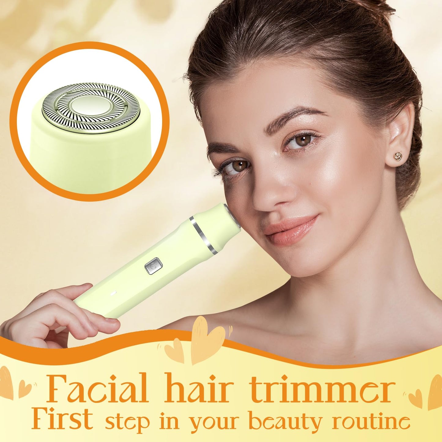 Risina Bikini Trimmer & Electric Razor for Women - Painless, IPX7 Waterproof Body & Facial Shaver