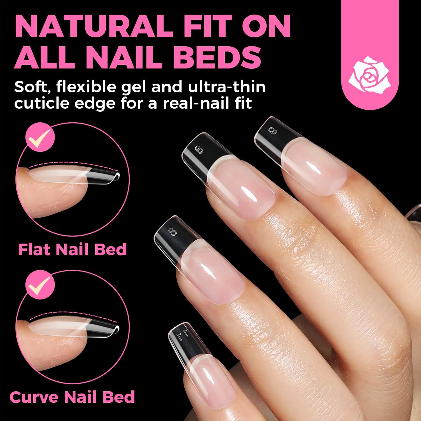 UNA GELLA Solid Gel Nail Glue (40ml) - Strong, Soak-Off Glue for Acrylic, Press-On & Gelly Tips - Lamp Curing Needed
