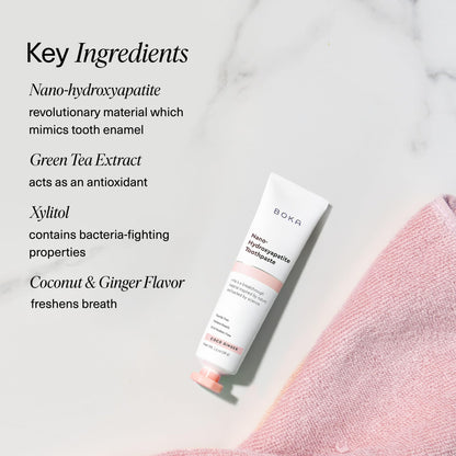 Boka Fluoride-Free Toothpaste with Nano Hydroxyapatite (n-Ha) - Sensitive Teeth, Ela Mint