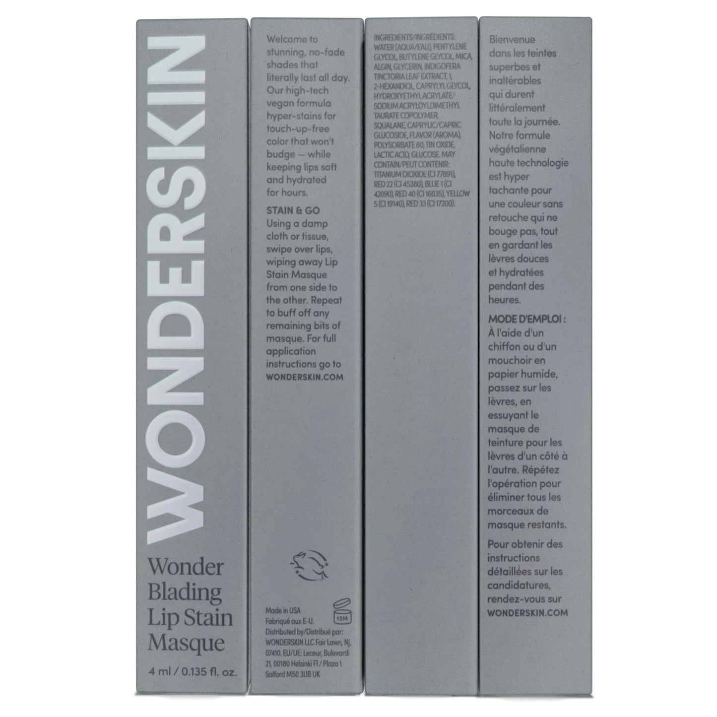 Wonderskin Peel Off Lip Stain: Waterproof, Transfer Proof Nude