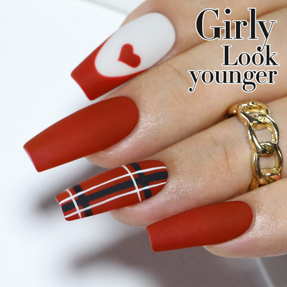 Burgundy 15ML Soak Off Gel Nail Polish - Sheer Finish, 28-Day Wear