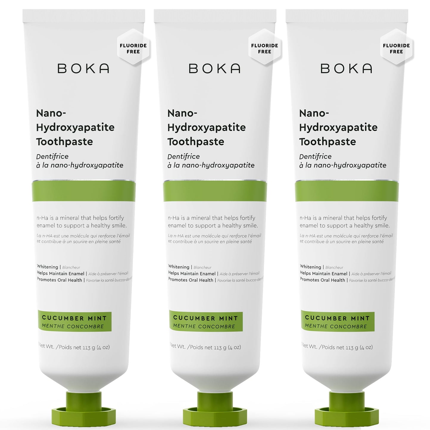 Boka Fluoride-Free Toothpaste with Nano Hydroxyapatite (n-Ha) - Sensitive Teeth, Ela Mint