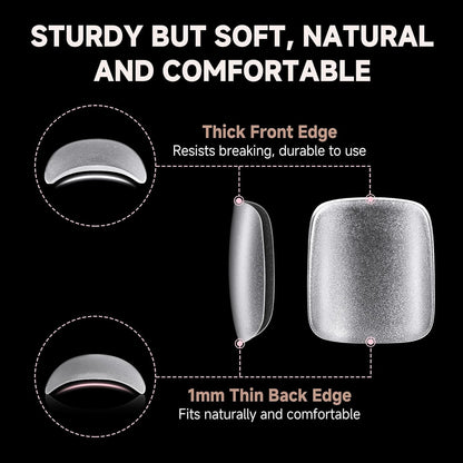 UNA GELLA Solid Gel Nail Glue (40ml) - Strong, Soak-Off Glue for Acrylic, Press-On & Gelly Tips - Lamp Curing Needed