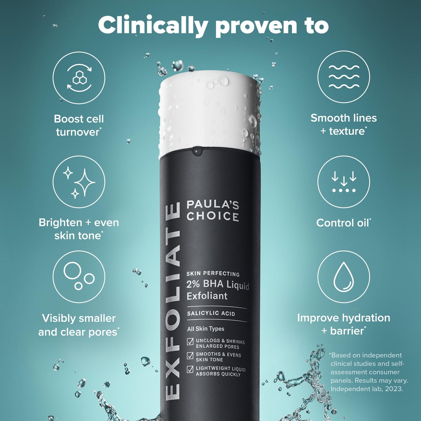 Paula's Choice SKIN PERFECTING 2% BHA Liquid Salicylic Acid Exfoliant - Blackheads & Pores, 4oz